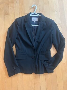 Banana Republic Black Women's Tailored Double-button Blazer